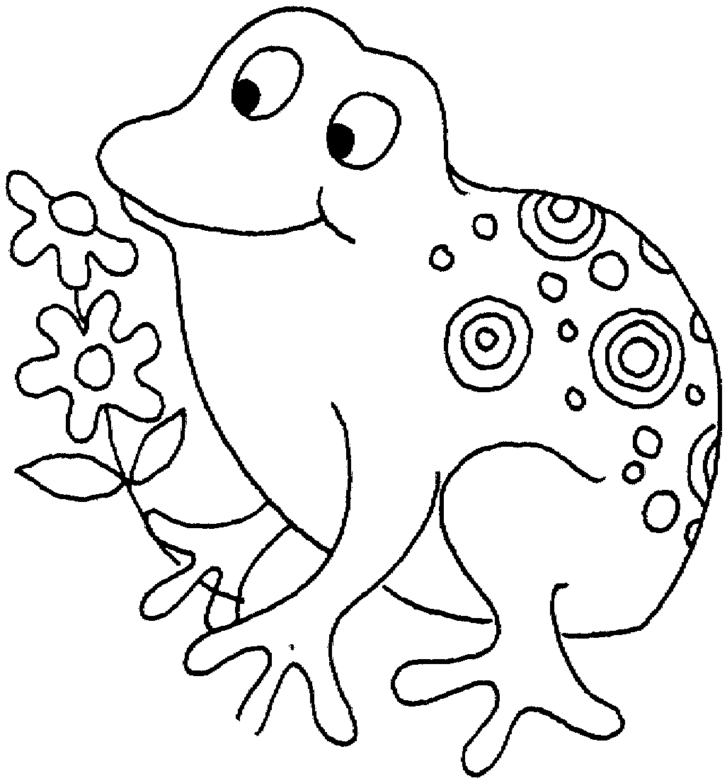 Żaby kolorowanki
